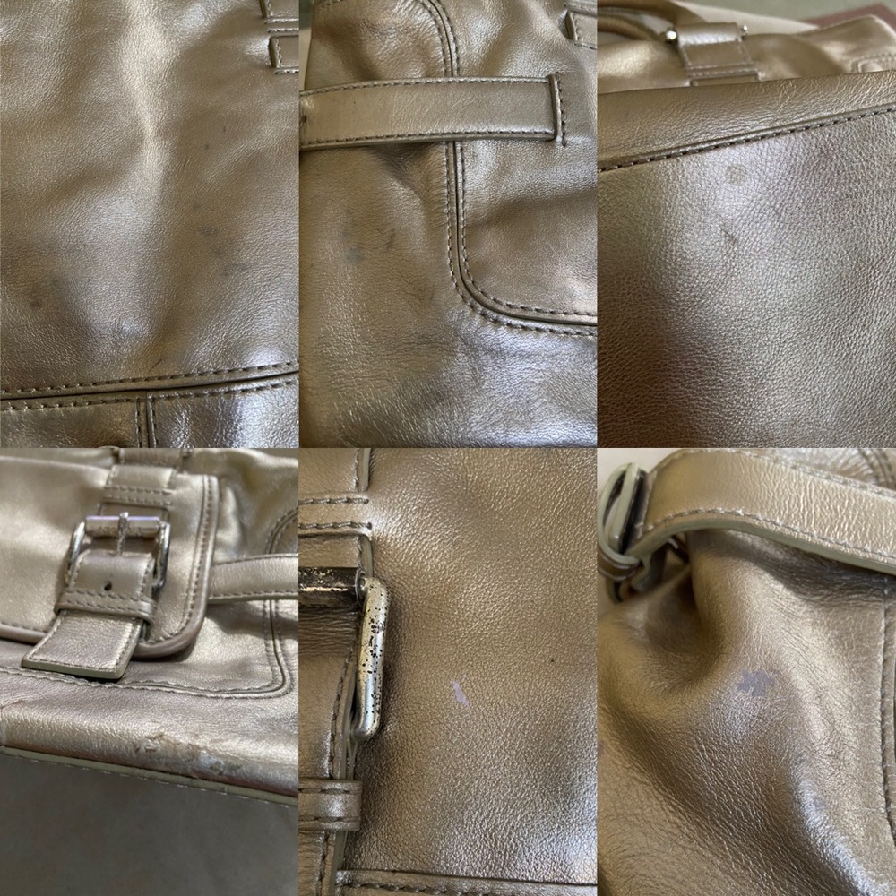 Michael Michael Kors Metallic Gold Leather Bag - Picture 15 of 16